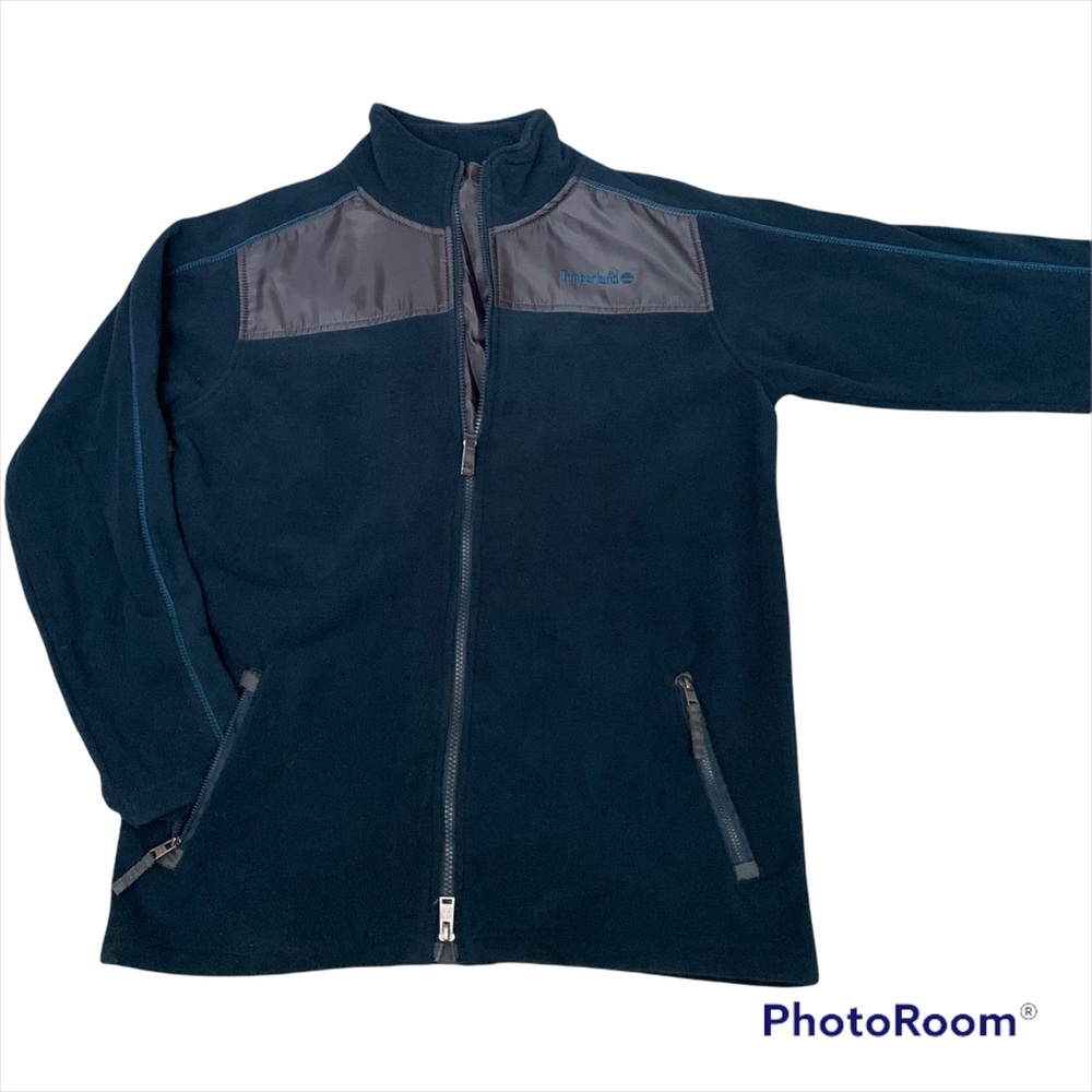 Boy’s Timberland fleece zippered jacket dark blue Large 14 / 16